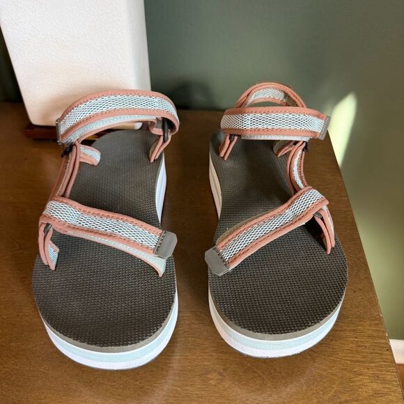 Reva Flatform Universal Mesh Print Womens Size 9 - Picture 3 of 6